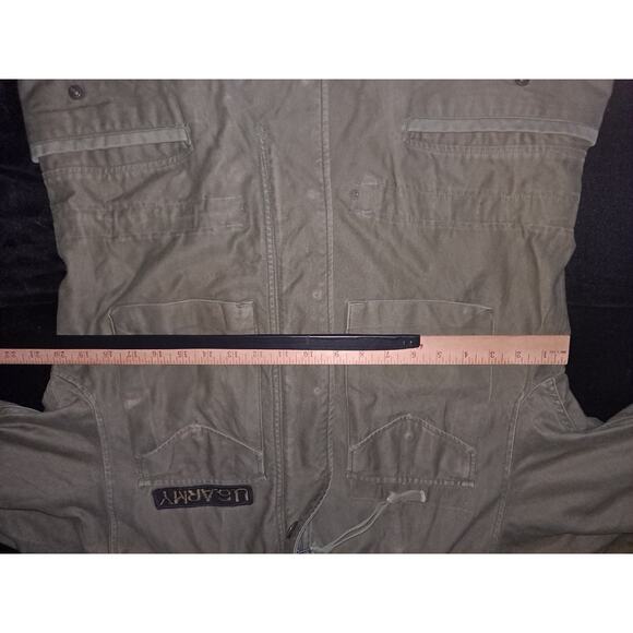 VTG US Army Olive Green M-1951 107 Shell Heavy Field Coat Jacket Regular Small - Picture 2 of 8